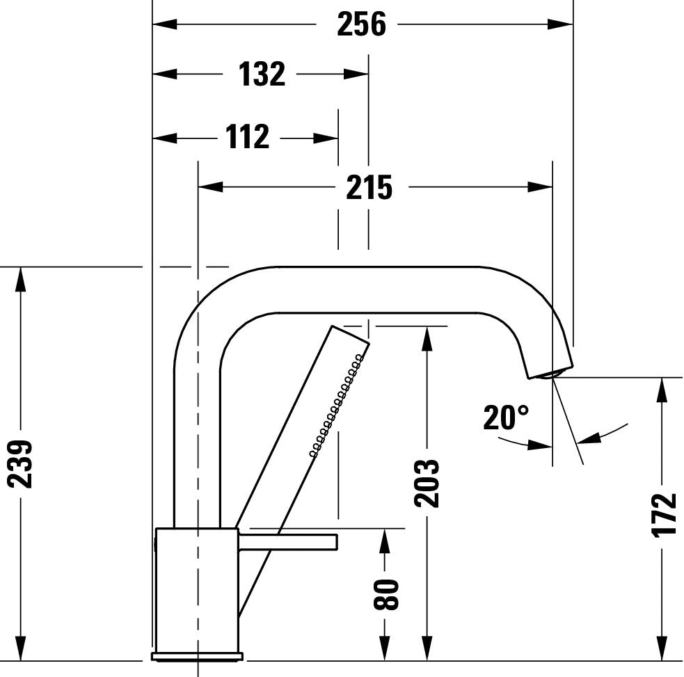 Duravit Circle 3-håls badkarsblandare