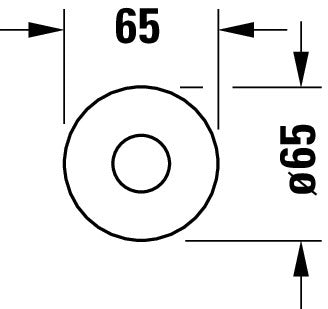 Duravit Circle badkarspip högglansig krom

