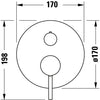 Duravit Circle ettgrepps dold badkarsblandare