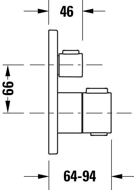 Duravit infälld termostat