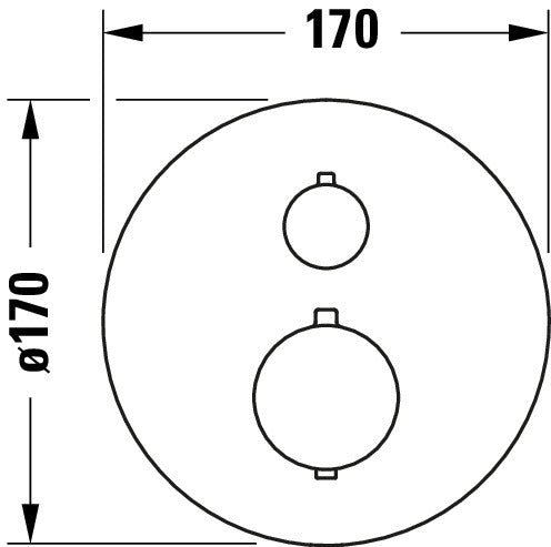 Duravit infälld termostat
