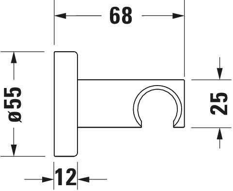 Duravit Universal duschhållare