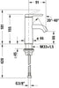 Duravit C.1 1-grepps tvättställsblandare S