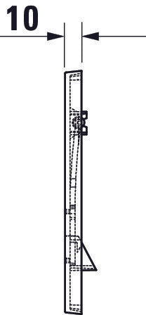 Duravit DuraSystem mekanisk aktiveringsplatta för WC

