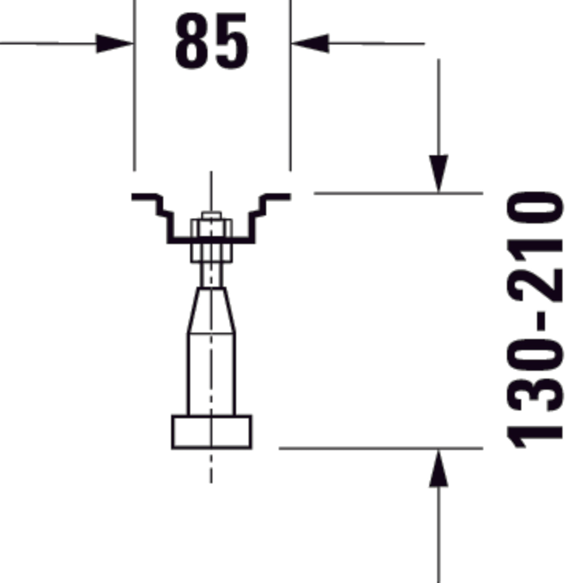 Duravit Universal piedestal - 2 delar