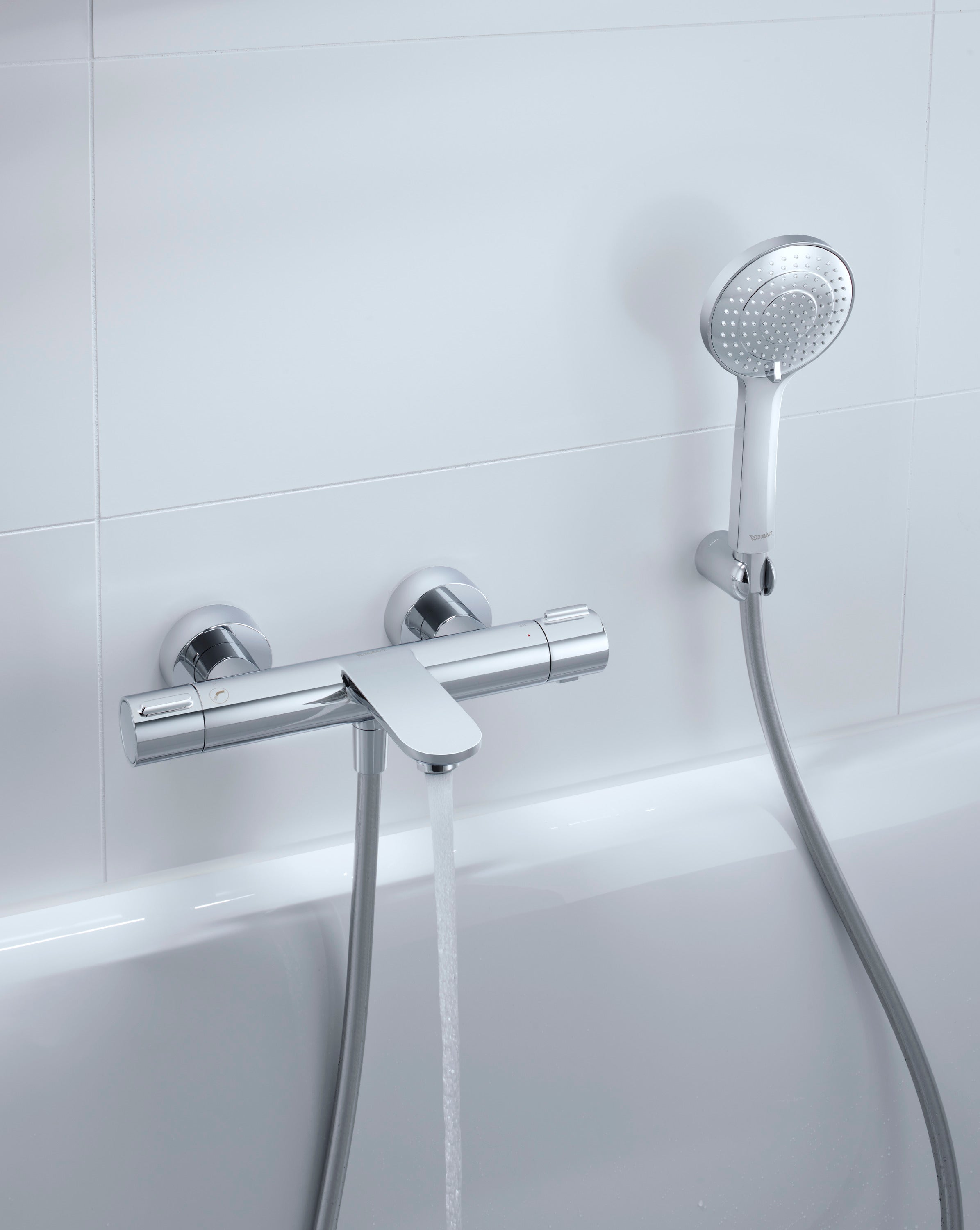 Duravit Wave Badkarsblandare med termostat - Exponerad - 2 användare 