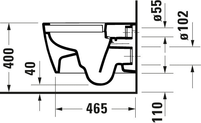 Duravit Soleil vägghängd WC-set med toalettsits