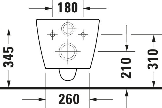 Duravit Soleil vägghängd WC-set med toalettsits - dold montering