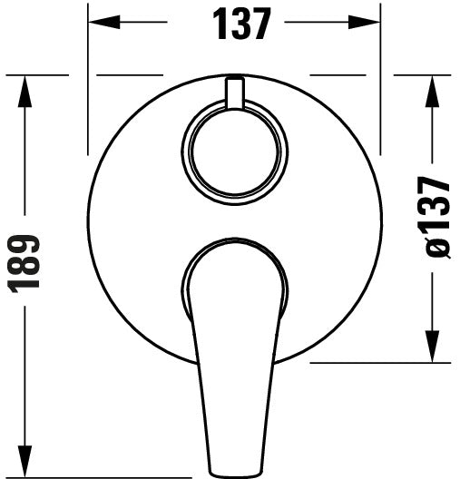 Duravit DuraVelez badkarsblandare