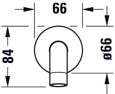 Duravit DuraVelez badkarspip, krom