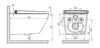 Dusch-WC Komplettset Basic 1104 med Geberit Duofix förväggselement