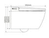 Dusch-WC komplettset 540 PRO med Geberit Duofix förväggselement