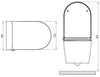 Komplett WC-paket 36: Duschtoalett Basic 1102