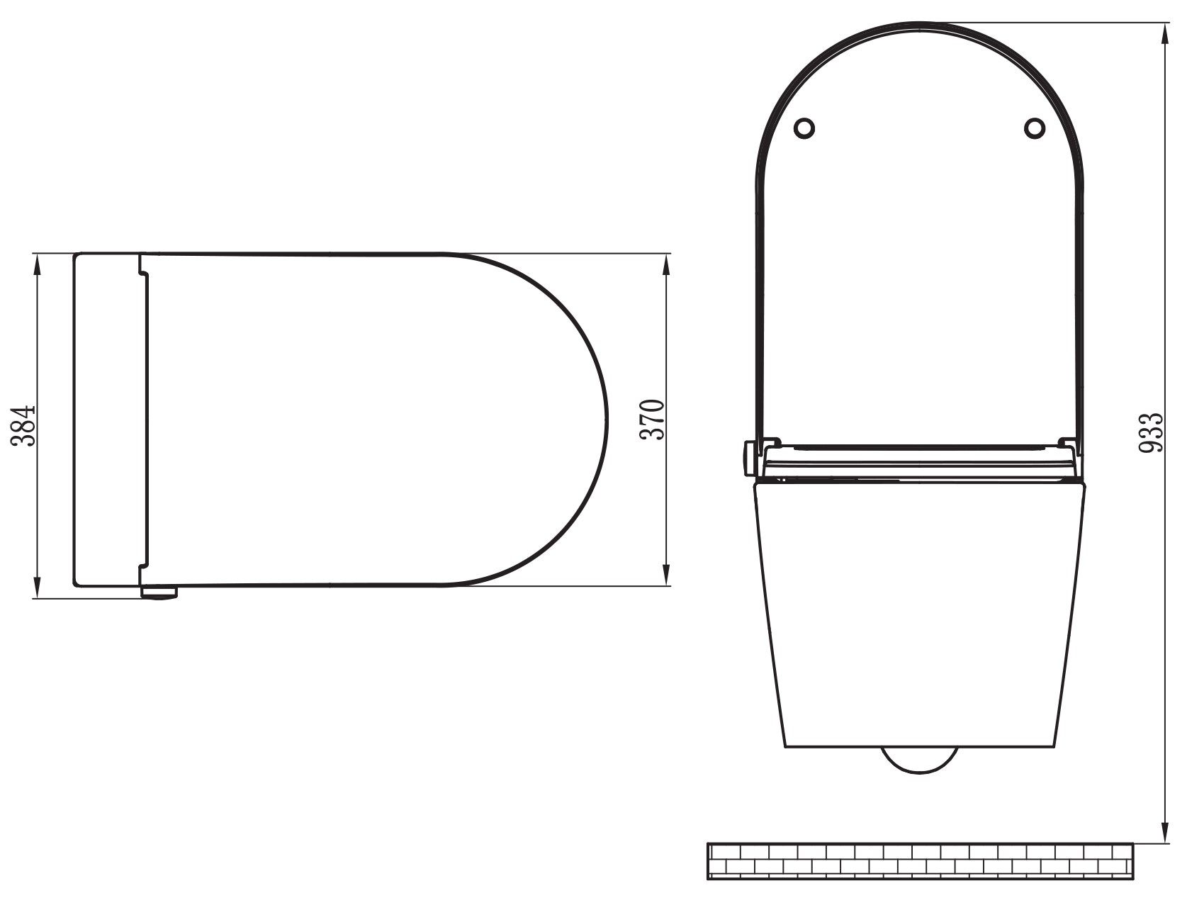 Komplett WC-paket 36: DUSCH-WC Basic 1102