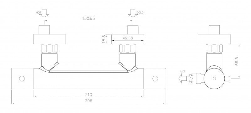 Duschblandare med termostat 4021