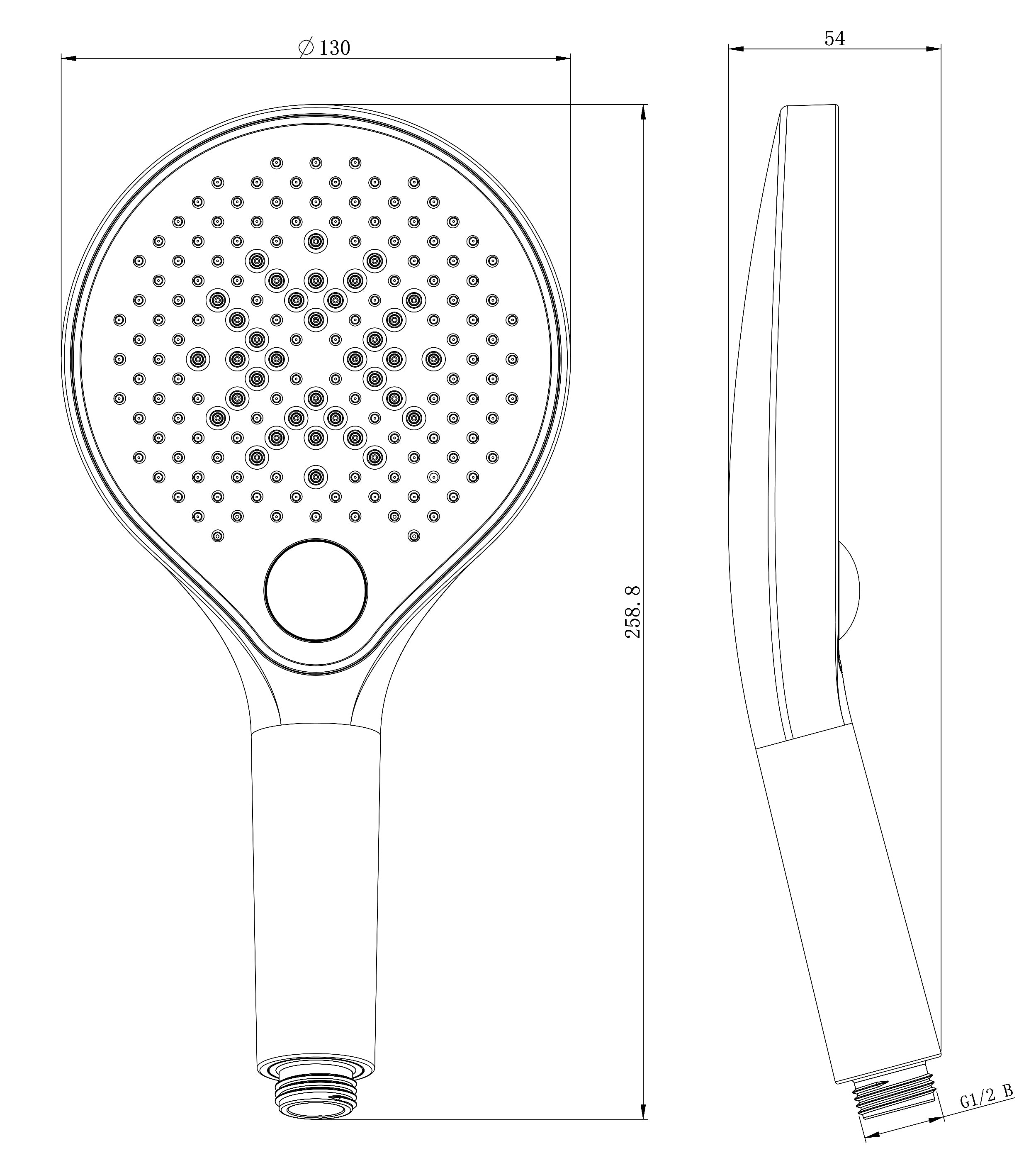 Design duschpelare termostat 8221 BASIC