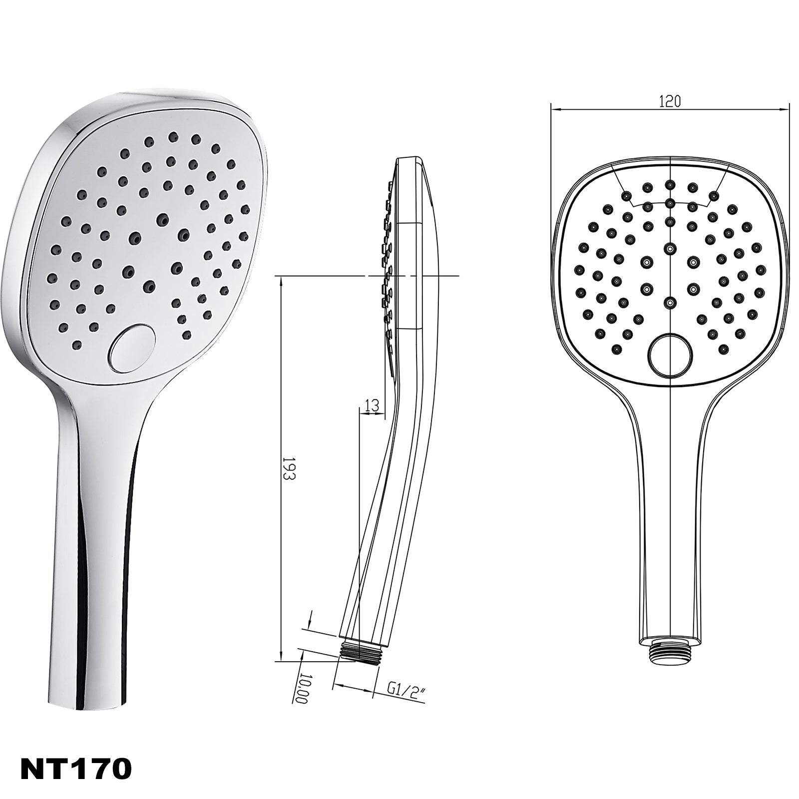 Duschset med duschstång NT127B