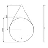 LED-upplyst badrumsspegel 2884 Round