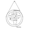 LED-upplyst badrumsspegel 2884 Round