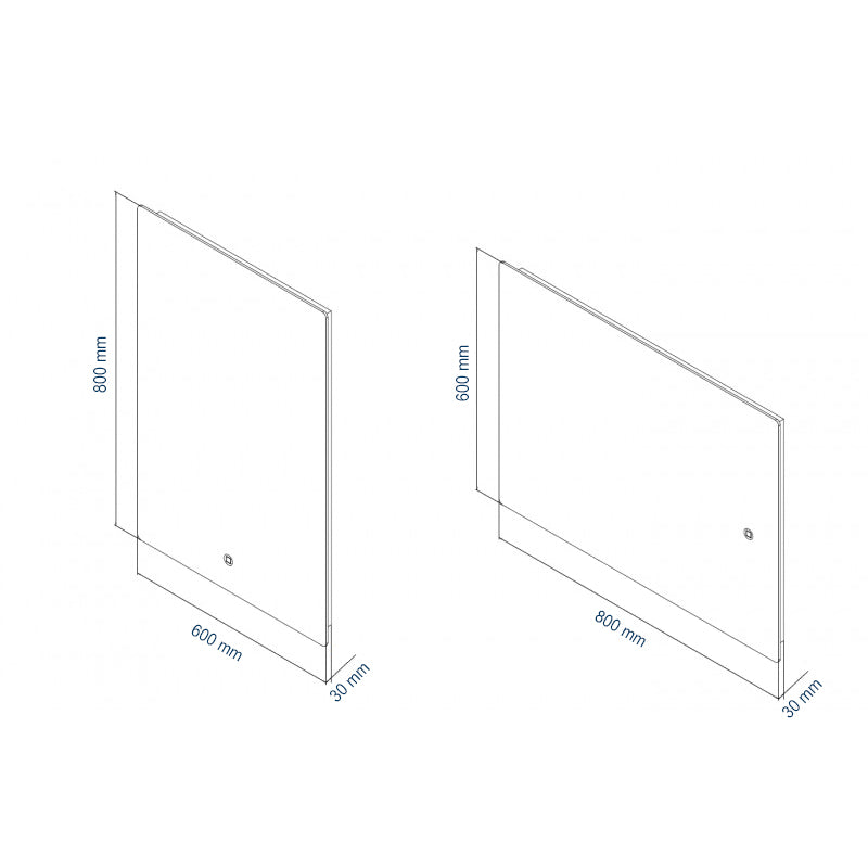 LED-belyst spegel badrumsspegel 2137