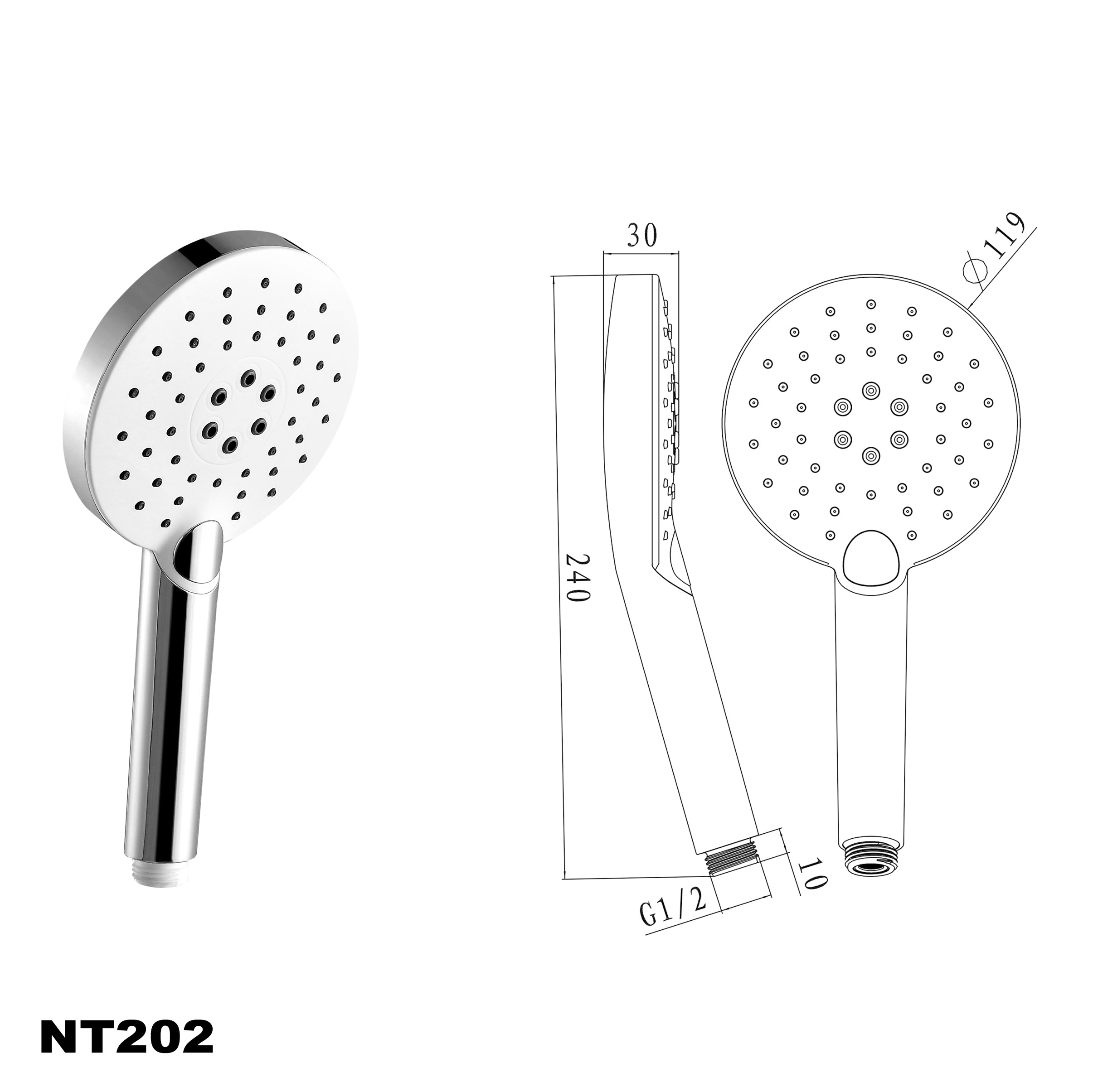 Duschset med duschstång NT127B