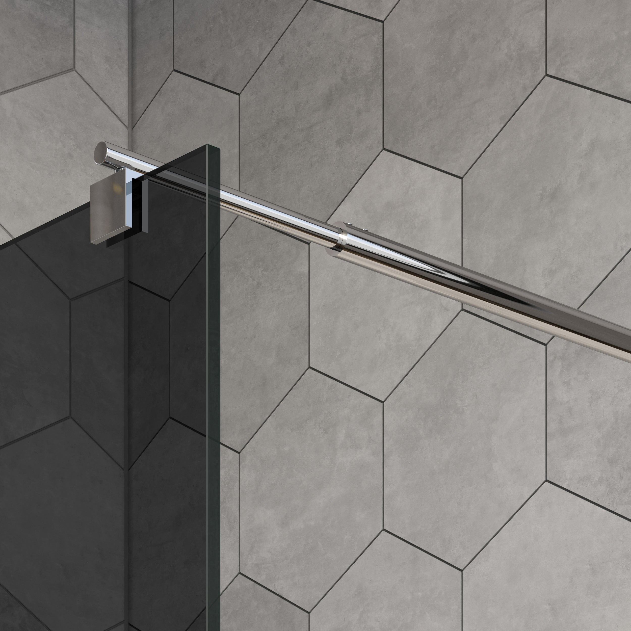 Duschvägg Walk-In Nano real glass EX101