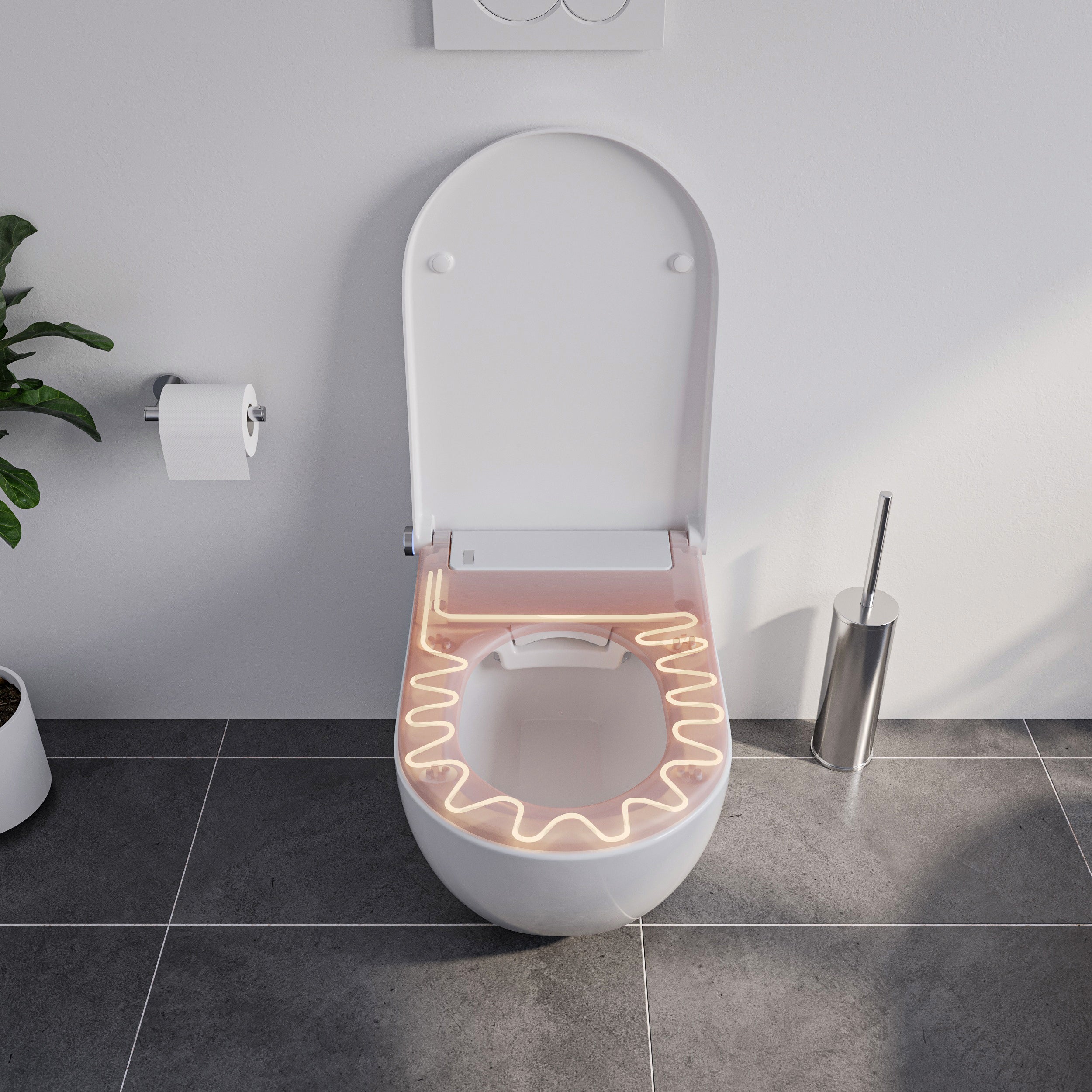 Dusch-WC komplettset PREMIUM 1102 med Geberit Duofix förväggselement