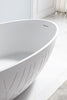 Fristående designbadkar LEO Mineral Cast
