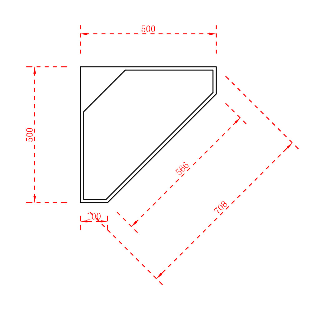 Hörnhandfat totem TWZ70 av kompositsten - matt vit - 50 x 50 x 90 cm