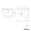 Tvättställsskåp LAVOA 60 cm