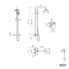 Duschpelare Termostat 8221 PRO