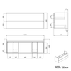 Tvättställsskåp AVA 120 cm