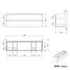 Tvättställsskåp AVA 140 cm