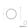 LED-badrumsspegel BELDIVO rund - 60 cm