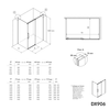 Fast duschvägg och skjutdörr DX906 FLEX