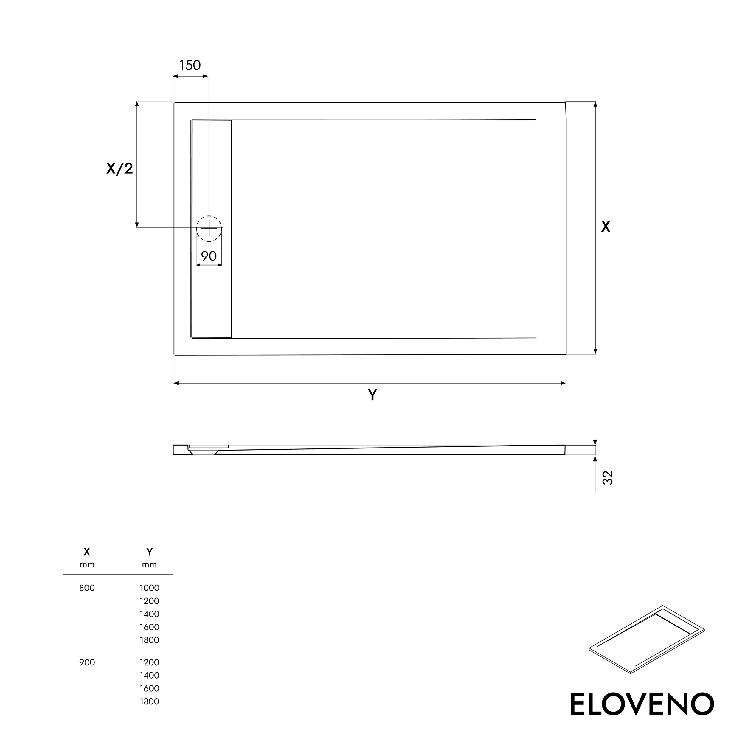 Duravit duschbrunn platt Eloveno