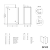 Walk-In 10mm Nano klarglas EX102 