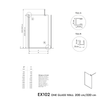 Walk-In Nano Grey glas EX102-2







