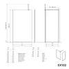 Walk-In Nano Grey glas EX102-2






