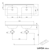 Tvättställsskåp LAVOA 120 cm