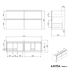 Tvättställsskåp LAVOA 140 cm