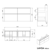Tvättställsskåp LAVOA 160 cm