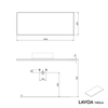 Badrumsmöbel underskåp LAVOA 140 cm
