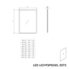 LED ljusspegel badrumsspegel 2073