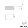 Tvättställsskåp MAUI 100 cm