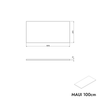 Tvättställsskåp MAUI 100 cm