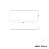Tvättställsskåp MAUI 130 cm