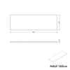 Tvättställsskåp MAUI 160 cm