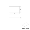 Tvättställsskåp MAUI 80 cm