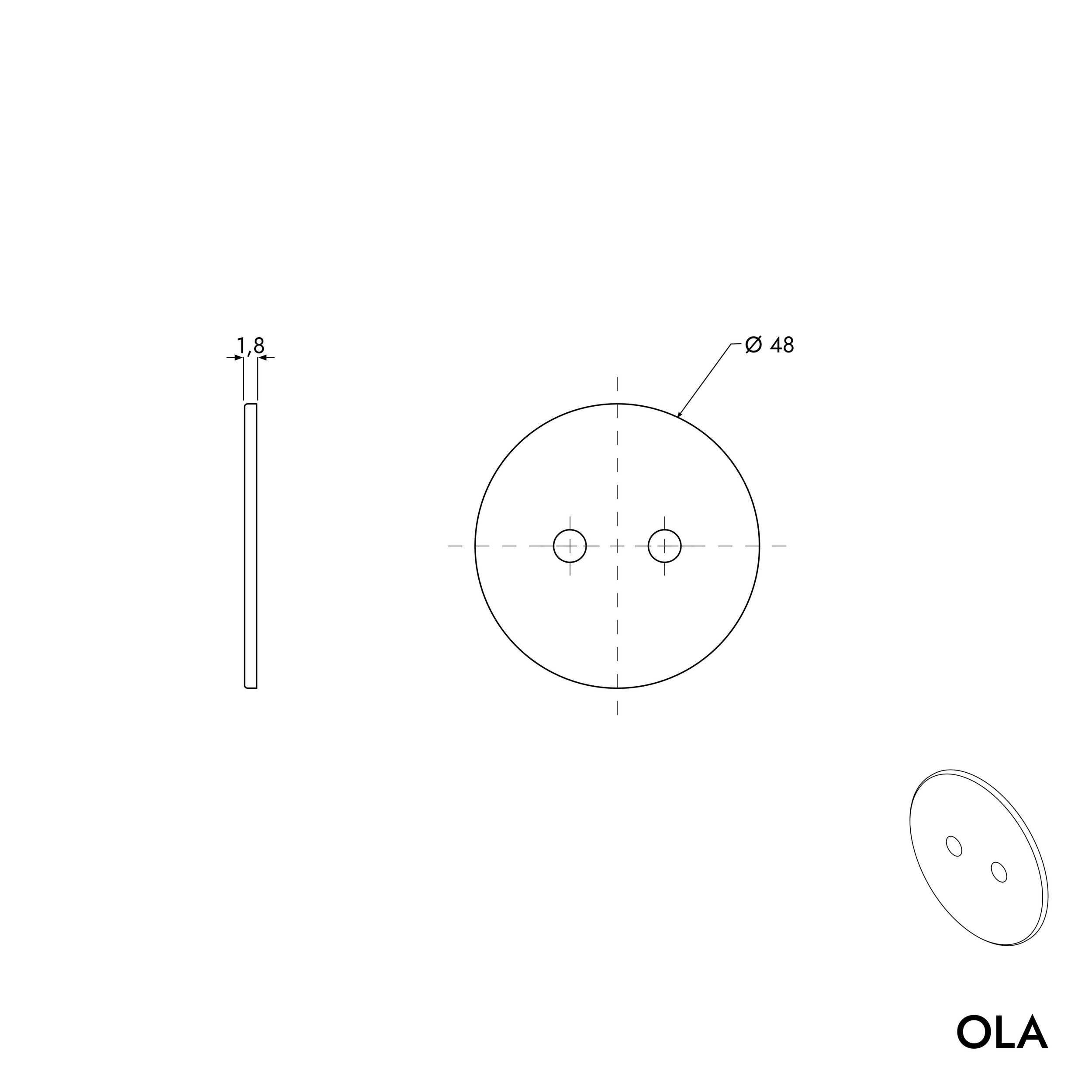 Badhandduksstång OLA